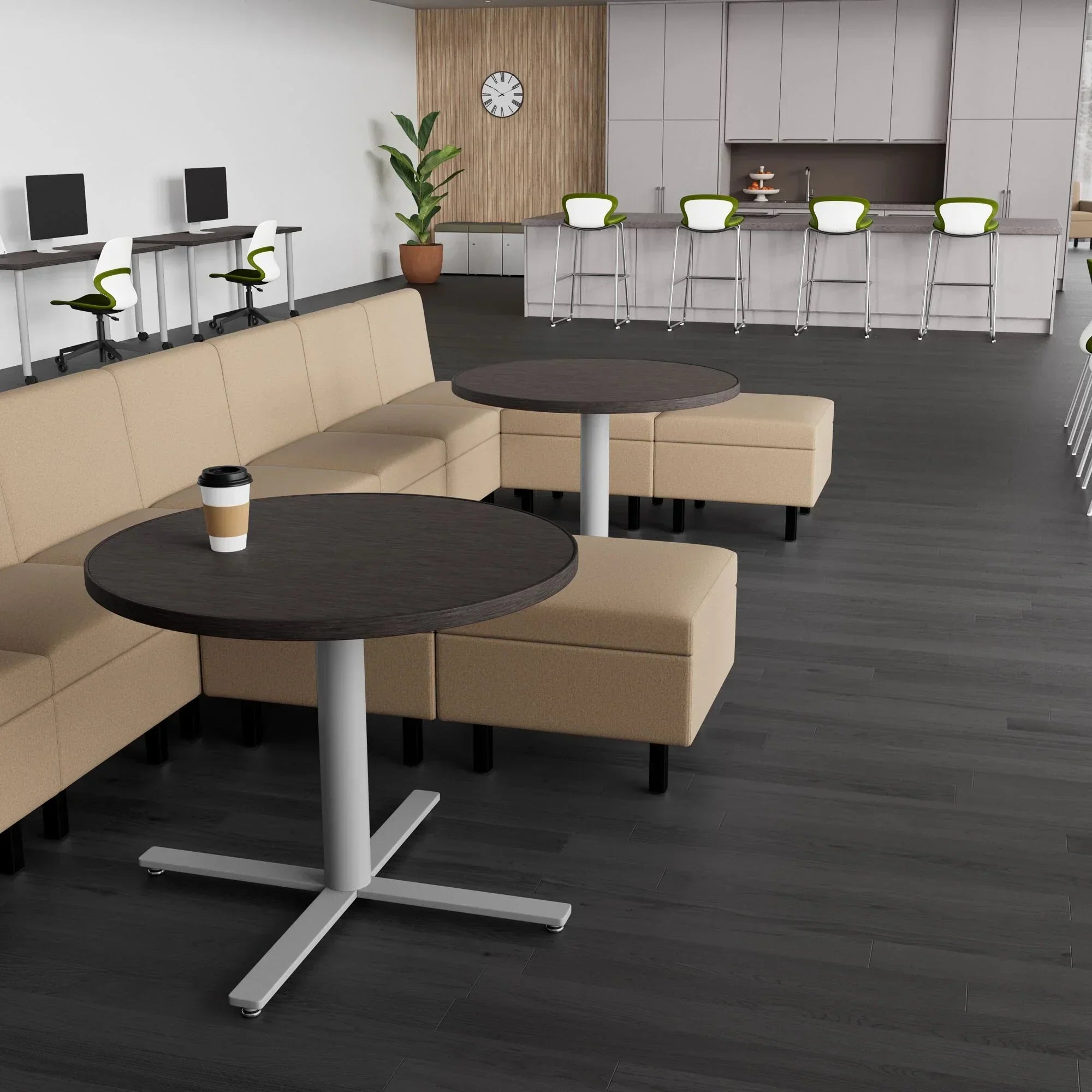 JNRDNXBA29 - Safco Jurni Café Table with Round White Top