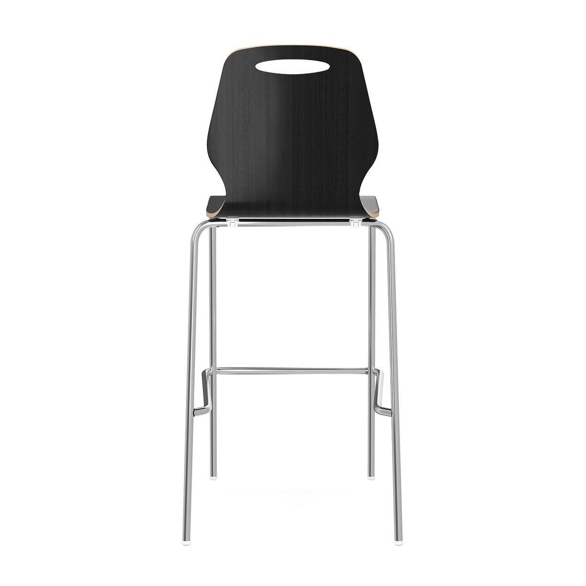 OSST7004 - OfficeSource Shay Hourglass Bentwood Bar Height Café Stool - Set of 2