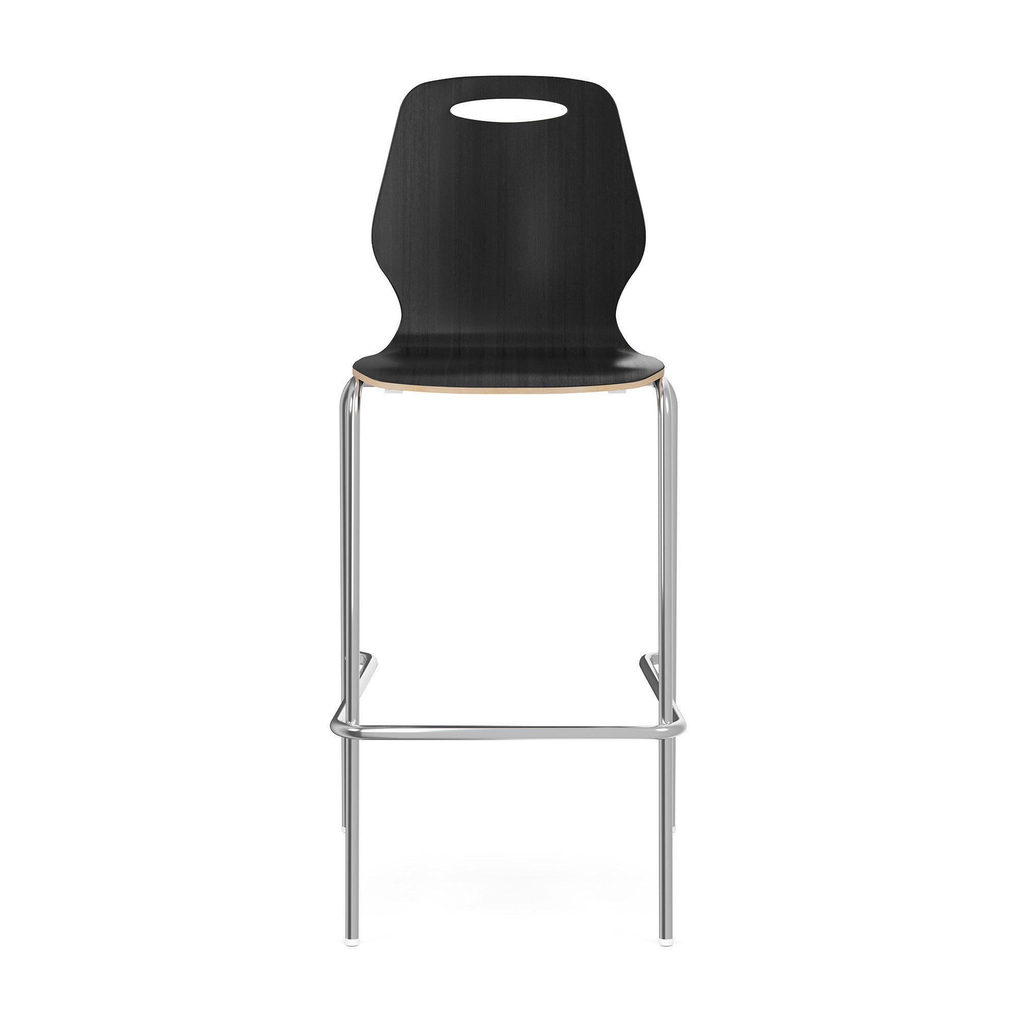 OSST7004 - OfficeSource Shay Hourglass Bentwood Bar Height Café Stool - Set of 2