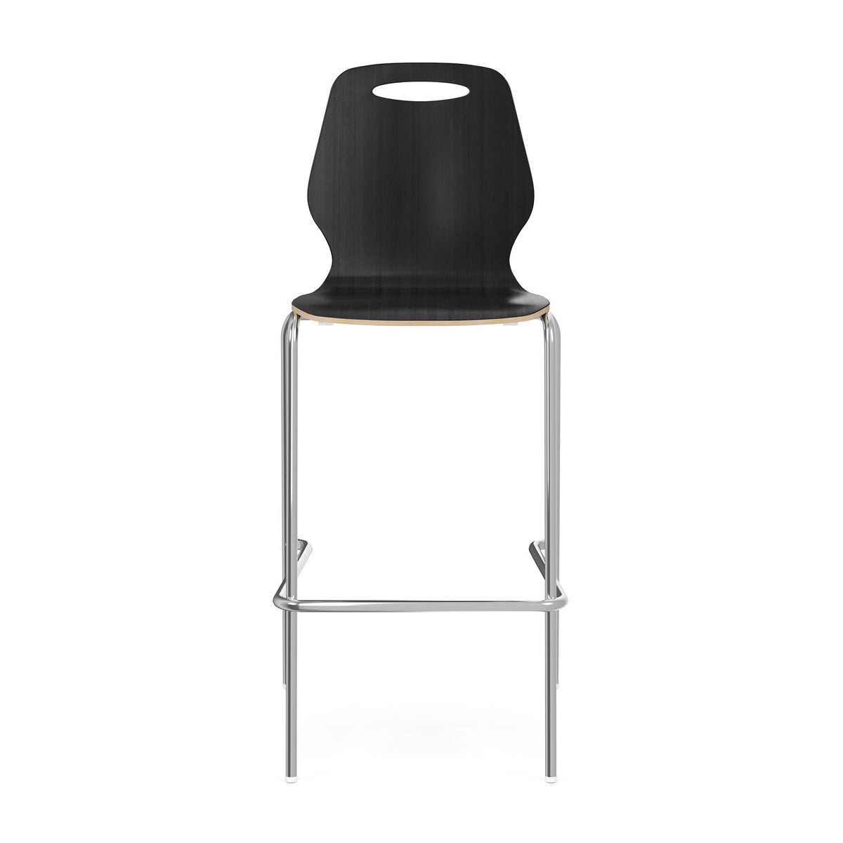 OSST7004 - OfficeSource Shay Hourglass Bentwood Bar Height Café Stool - Set of 2