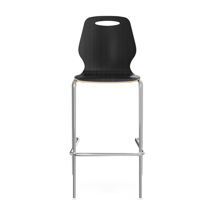 OSST7004 - OfficeSource Shay Hourglass Bentwood Bar Height Café Stool - Set of 2