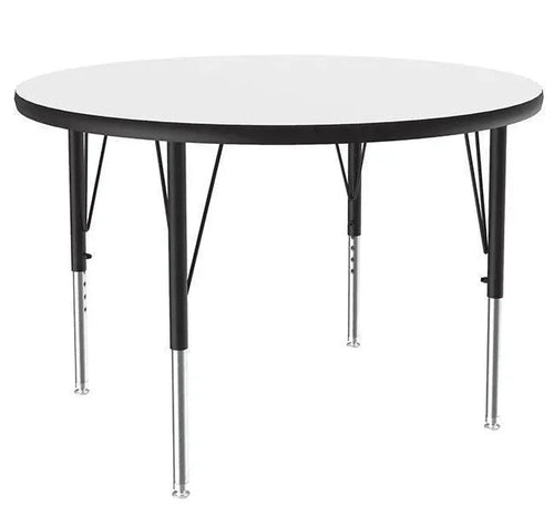 A36DE-RND Round Deluxe Dry Erase White MarkerBoard Top Activity Table by Correll