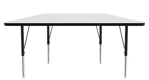 A2448DE-TRP Trapezoid Deluxe Dry Erase White MarkerBoard Top Activity Table by Correll