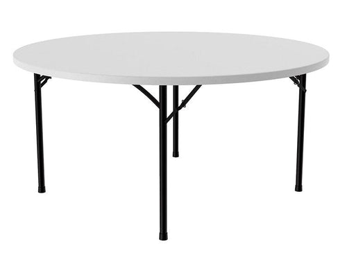 CP48 - Economy Blow-Molded Plastic Round Folding Table  by Correll