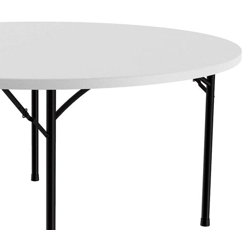 CP48 - Economy Blow-Molded Plastic Round Folding Table  by Correll