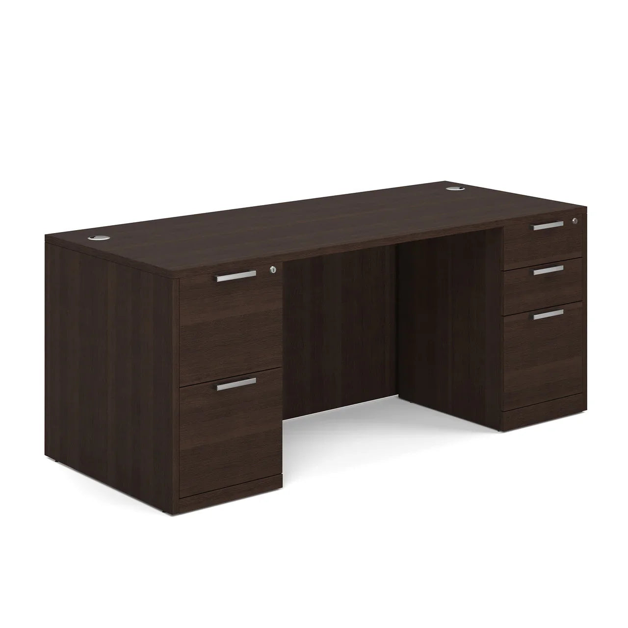 DBLFDOS105 - OS Laminate 71" x 30" Double Full Pedestal Desk by Office Source