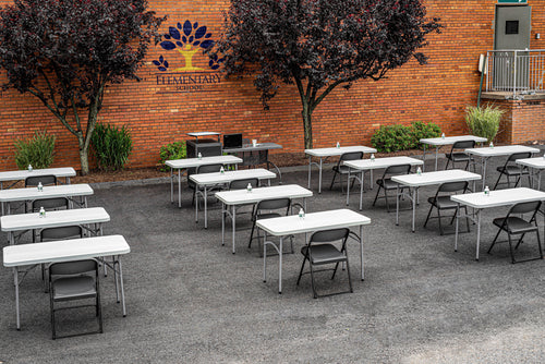 800 - NPS 4 pack Premium Lightweight Plastic Folding Chair