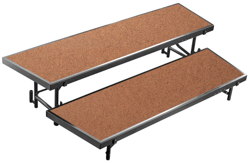 RTLHB - NPS Multi-Level Portable Tapered Standing Hardboard Choral Risers