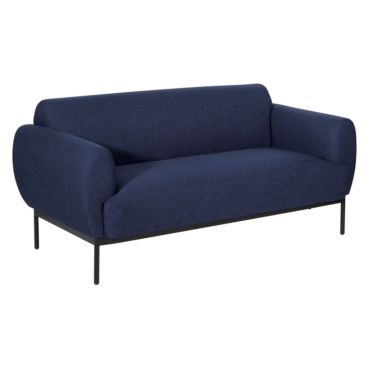 DTL53 Delta Modern Lounge Sofa w/ Black Metal Legs by Office Star Products