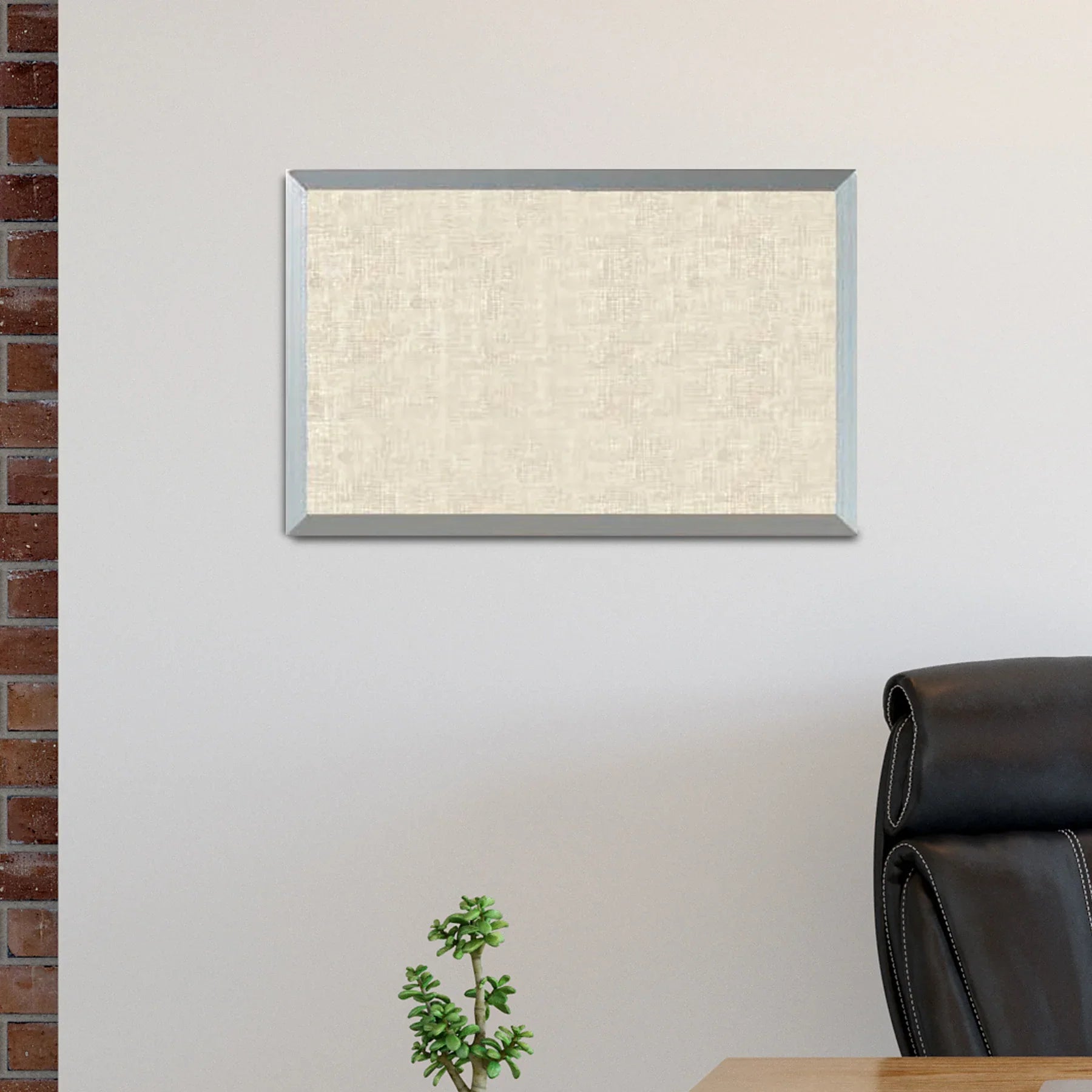 DV1824 - Aluminum Frame Burlap Weave Vinyl Bulletin Boards 10 Sizes by Aarco