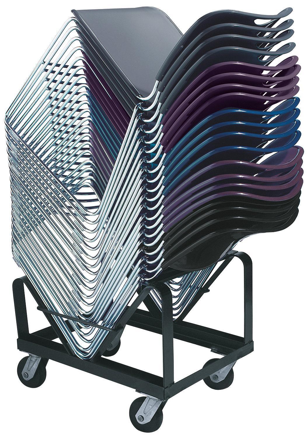 8500 - NPS 4 pack Ultra-Compact Plastic Stack Chair