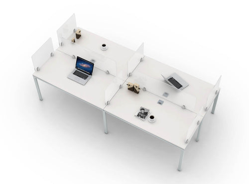 SGSD015 - Simple System 4 Person Facing Benching System Workstations