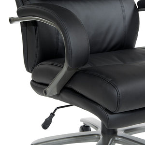 ECH95297BT - Big & Tall Executive Chair w/ Padded Loop Arms & Titanium Base by Office Star