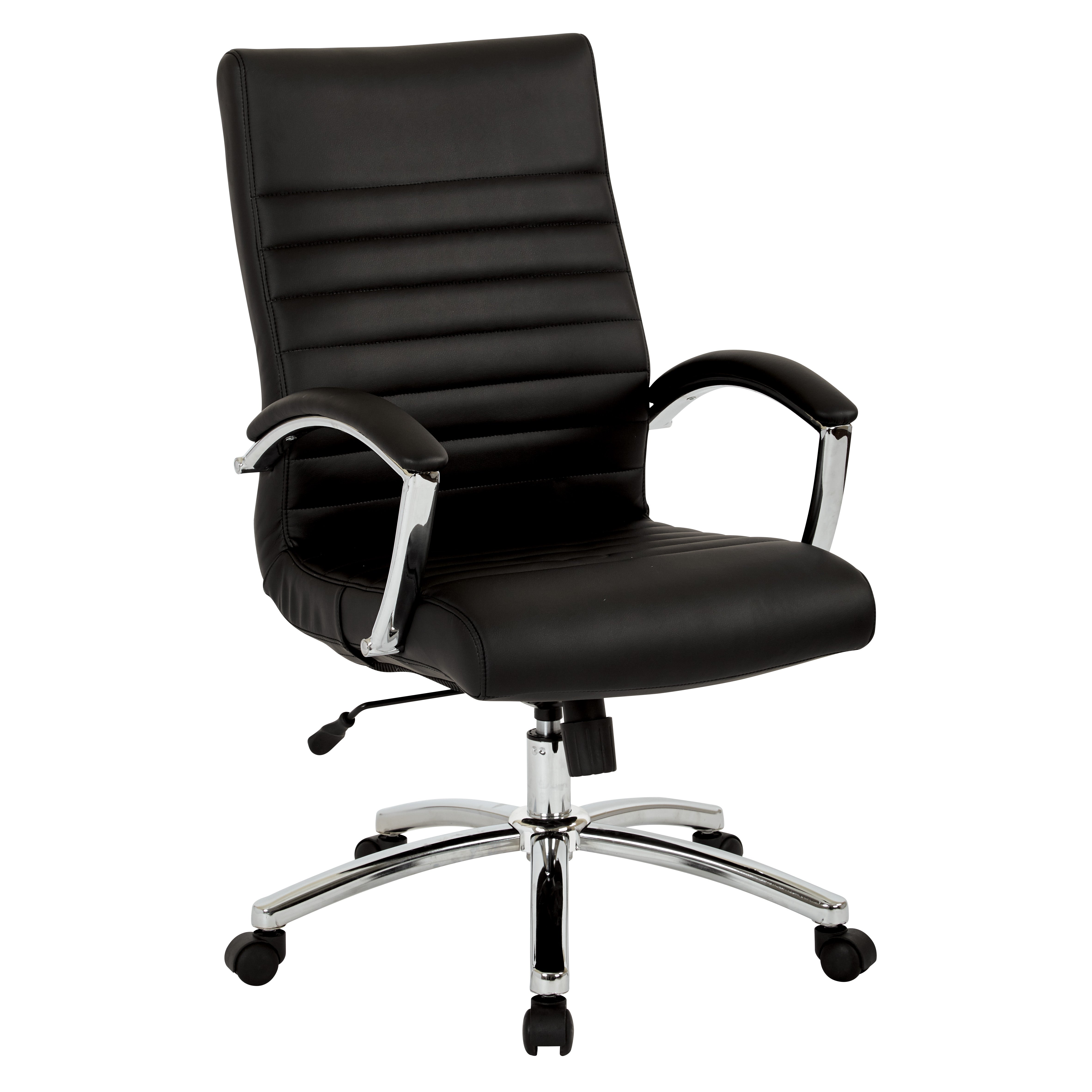 FL92017C - Executive Mid-Back Faux Leather Chair by Office Star