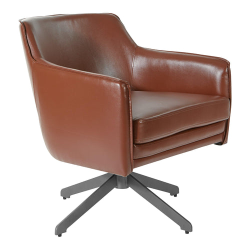 FLH5974BK - Modern Swivel Guest Lounge Chair with Black Base by OSP