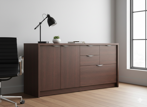 CA256 - Deluxe Series 4 Drawer & Storage Credenza by Candex