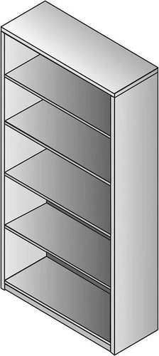 KEN-56 - Kenwood 5 Shelf Bookcase by Office Star