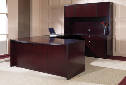 KEN-TYP12 - Kenwood Executive U Station w/ Hutch by Office Star
