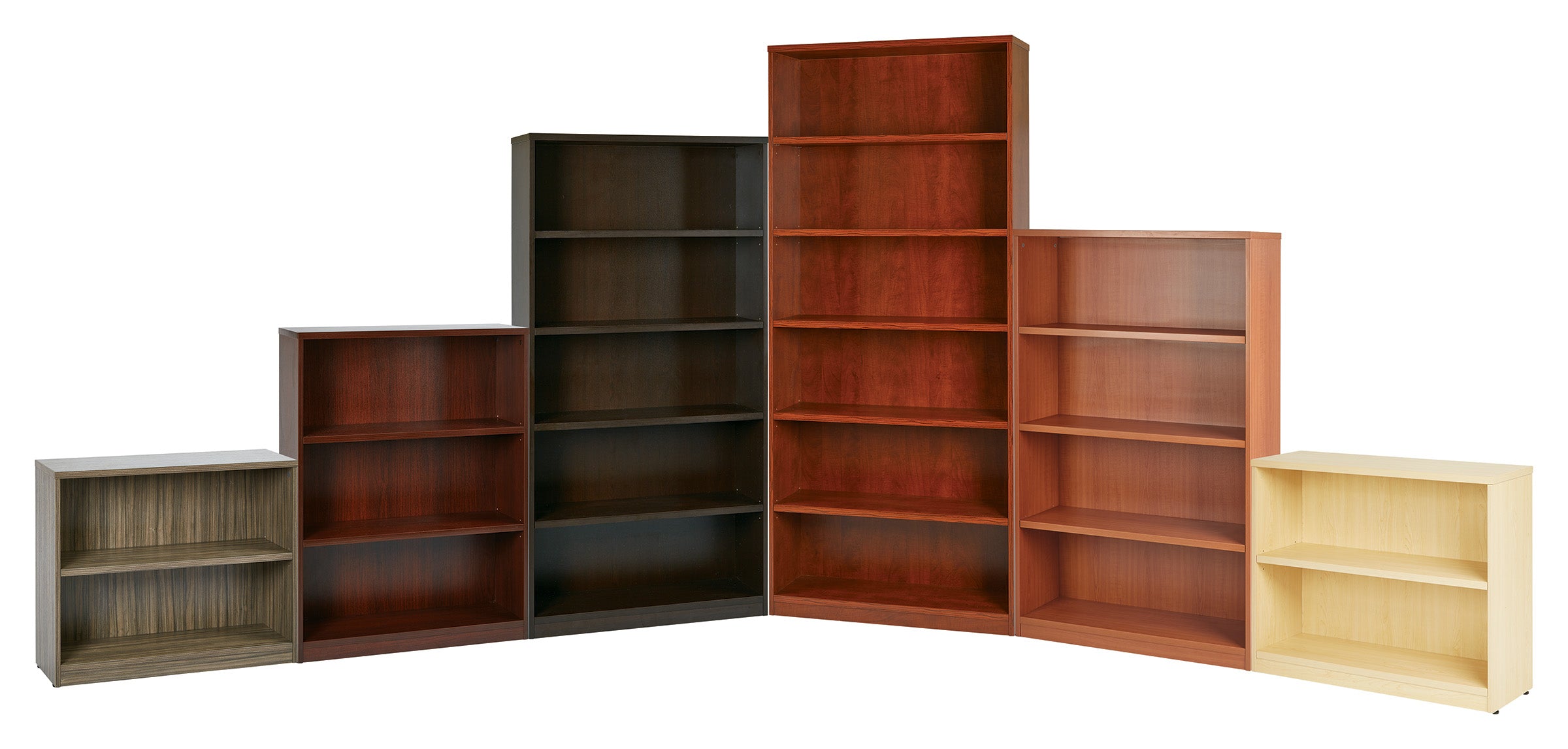 LBC - Laminate 2-6 Shelf Bookcases by OSP