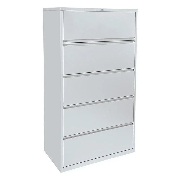 5h Lateral File 5 DrawerLateral File with Core Removeable Lock & Adjustable Glides