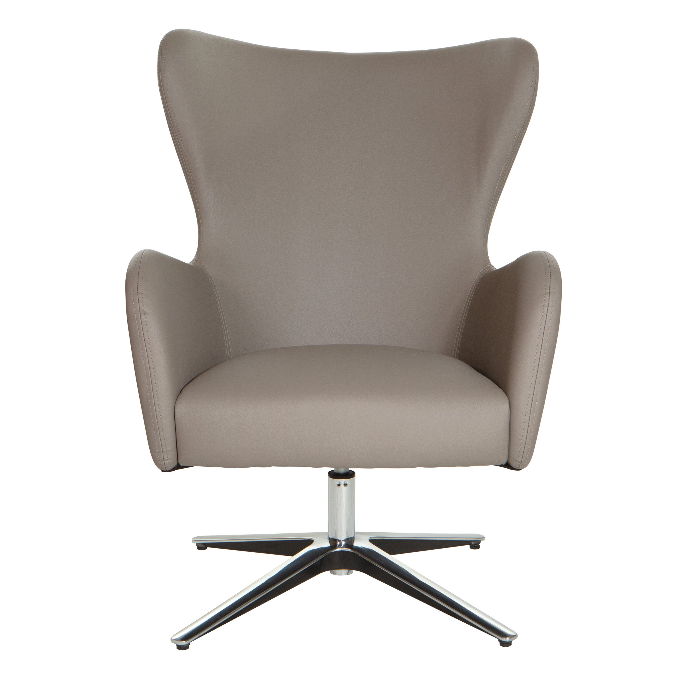 LS5387AL - Modern Oversized Swivel Lounge Chair with Aluminum Base by OSP