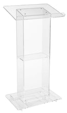 Load image into Gallery viewer, 401S - Clear Acrylic Lectern with Shelf by OSC
