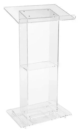 401S - Clear Acrylic Lectern with Shelf by OSC