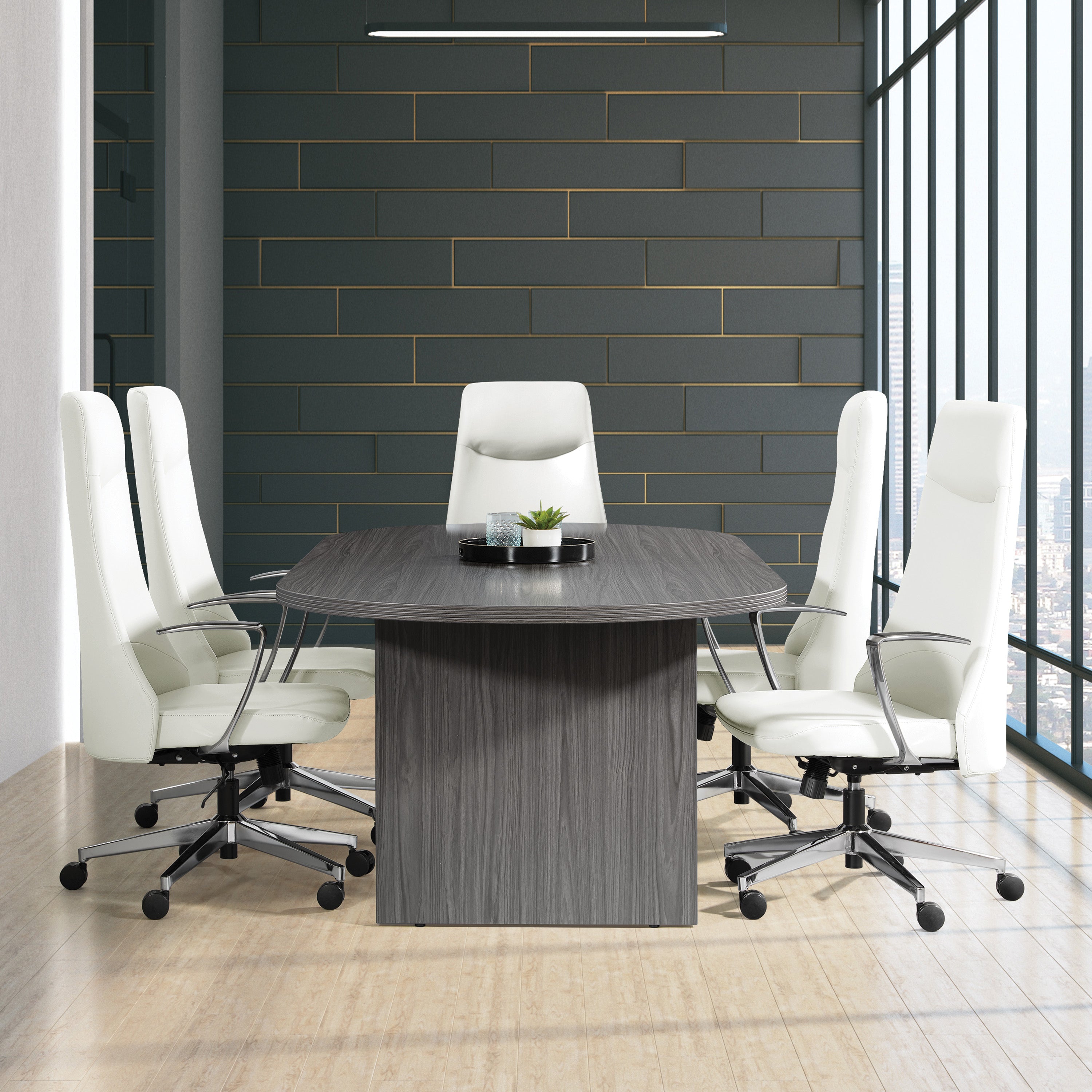 NAP36 - Napa 8’ Race Track Conference Table by Office Star