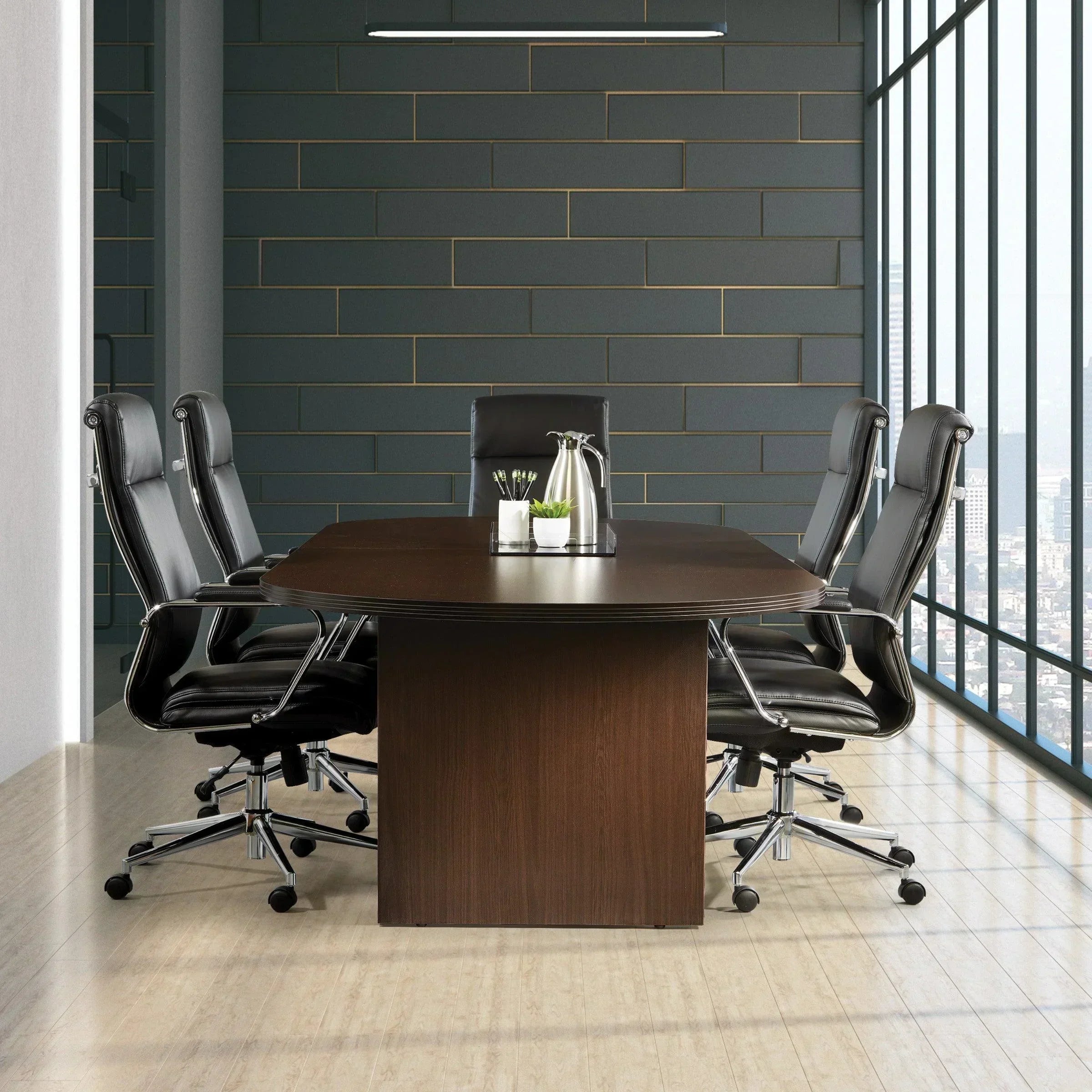 Office Table Raceway NAP37 - Napa 10’ Race Track Conference Table by Office Star
