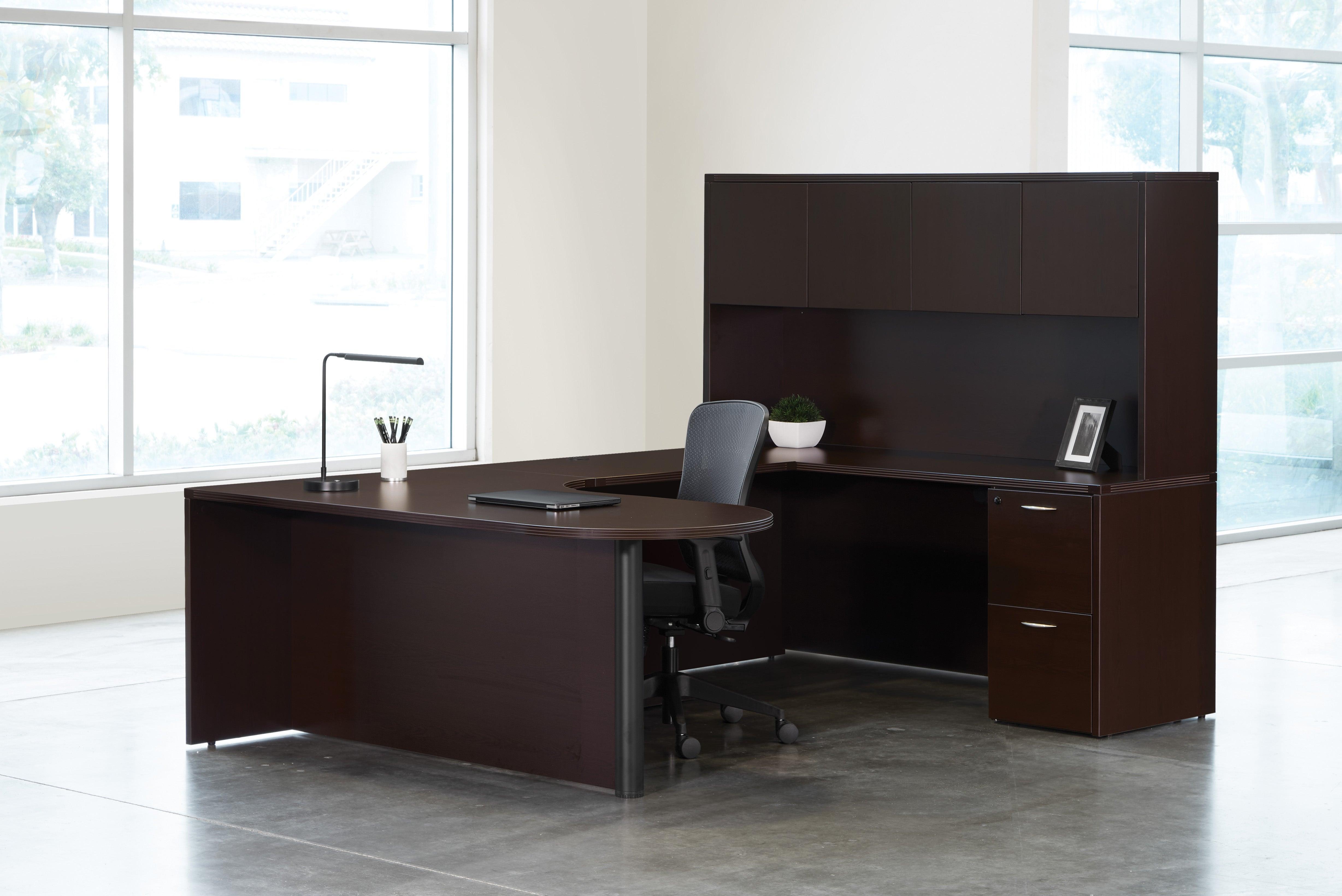 NAP-TYP18 - Napa Series 'U' Shape Corner Bullet Desk w/Hutch by OSP