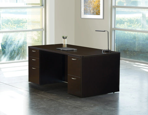 NAPTYP2B - Napa Double Pedestal Desk, 30 x 66 by OSP