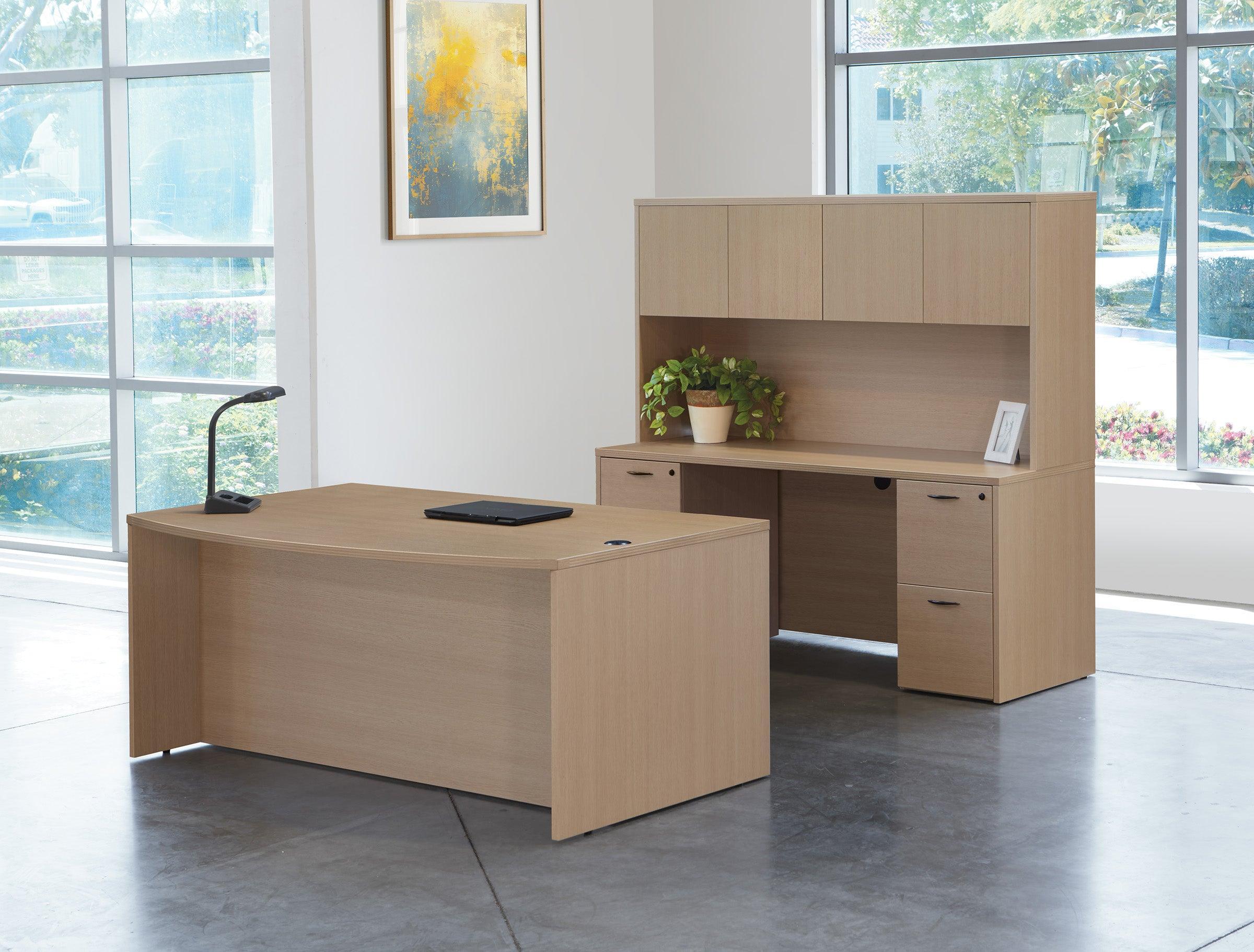 NAPTYP11 - Napa Bow-Top Desk w/Credenza Office Suite by OSP