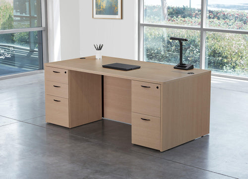 NAPTYP2 - Napa Double Pedestal Desk, 35 x 71 by OSP