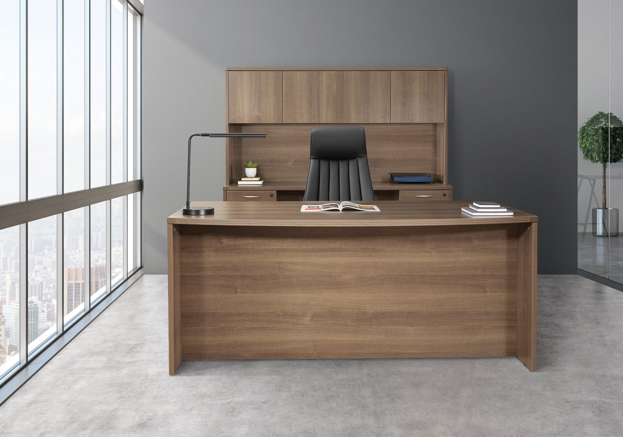 NAPTYP11 - Napa Bow-Top Desk w/Credenza Office Suite by OSP