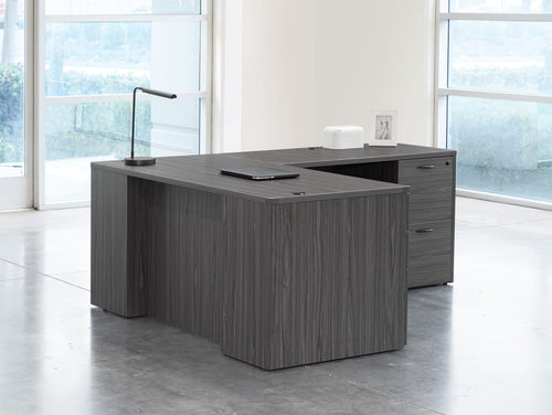 NAPTYP209 - Napa 'L' Shape Step-Front Desk by OSP