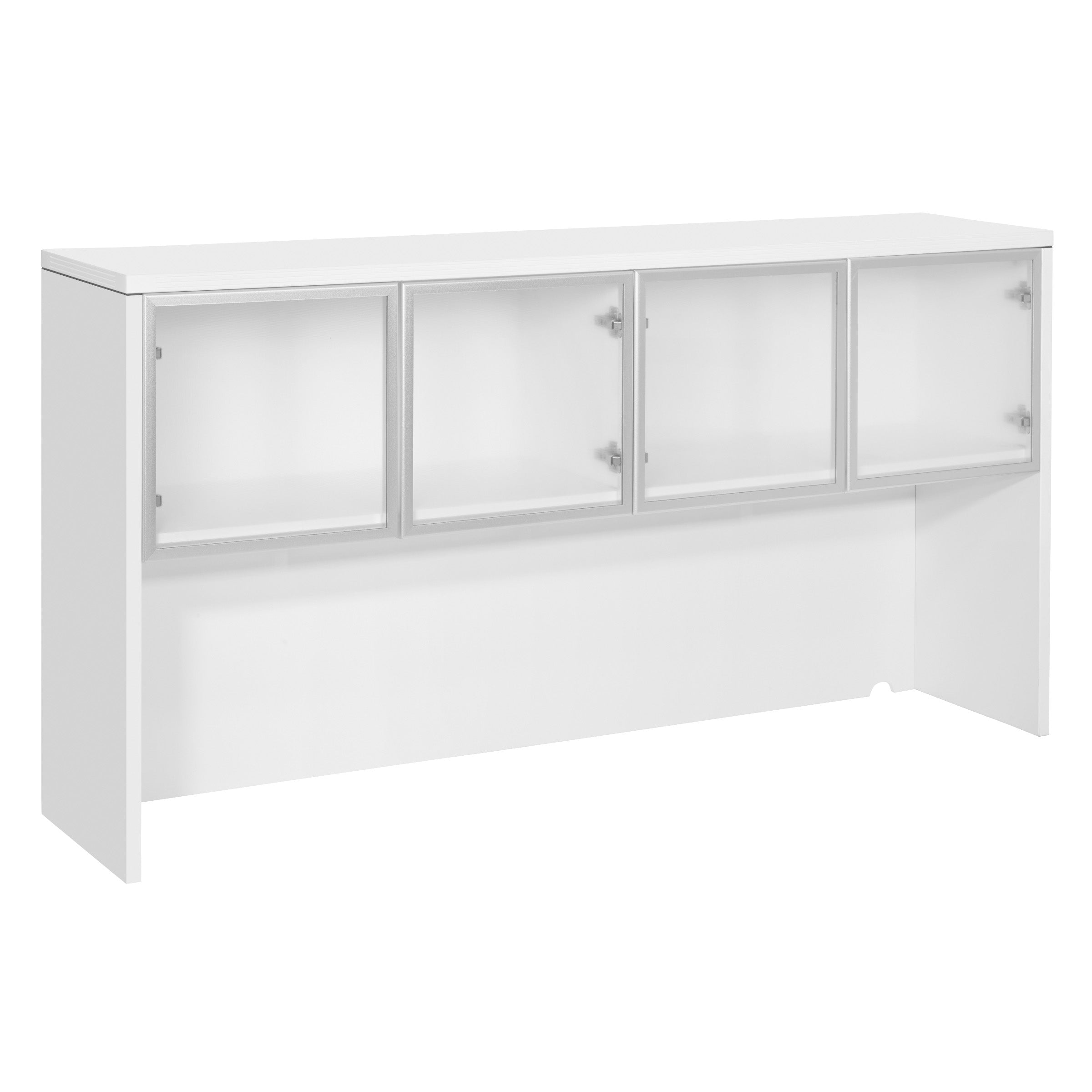 NAP42 - Napa Series Hutch with Glass Doors/Aluminum Trim by OSP