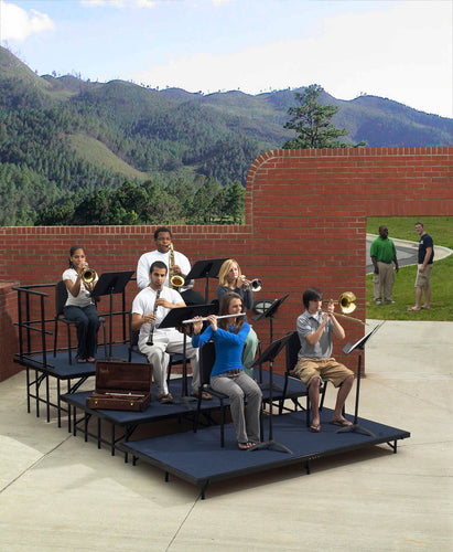 SST36C - National Public Seating Multi-Level Portable Carpeted Stage Set