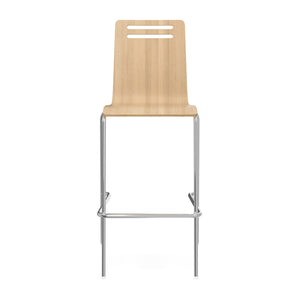 OSST7005 - OfficeSource Rowan Square Bentwood Bar Height Café Stool