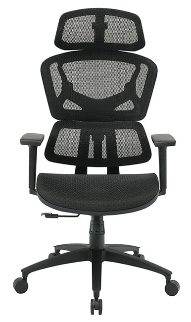 EM98958HR - Mesh Back Fabric Seat w/Headrest Manager's Chair by Office Star