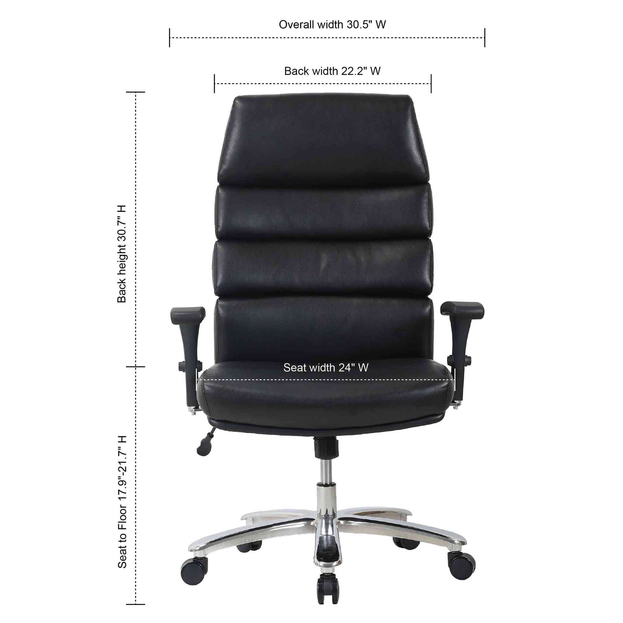 OSBT6001PBK - OfficeSource Halston Big & Tall Executive Task Chair