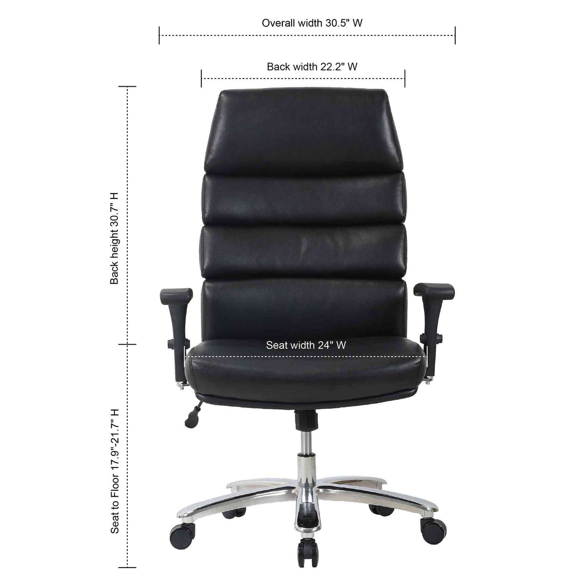 OSBT6001PBK - OfficeSource Halston Big & Tall Executive Task Chair