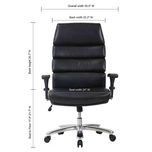 OSBT6001PBK - OfficeSource Halston Big & Tall Executive Task Chair