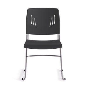 OSSN6015 - OfficeSource Stacked Armless Stackable Side Chair w/ Chrome Frame