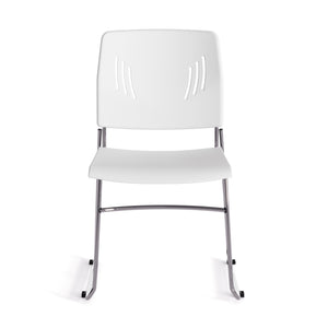 OSSN6015 - OfficeSource Stacked Armless Stackable Side Chair w/ Chrome Frame