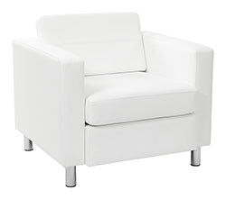 PAC51-D - Pacific Dillon Antimicrobial Arm Chair with Chrome Finish Legs by Office Star
