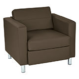 Load image into Gallery viewer, PAC51-D - Pacific Dillon Antimicrobial Arm Chair with Chrome Finish Legs by Office Star
