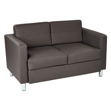 Load image into Gallery viewer, PAC52-D - Pacific Dillon Antimicrobial Loveseat with Chrome Finish Legs by Office Star
