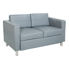 Load image into Gallery viewer, PAC52-V - Pacific Vinyl Loveseat with Chrome Finish Legs by Office Star
