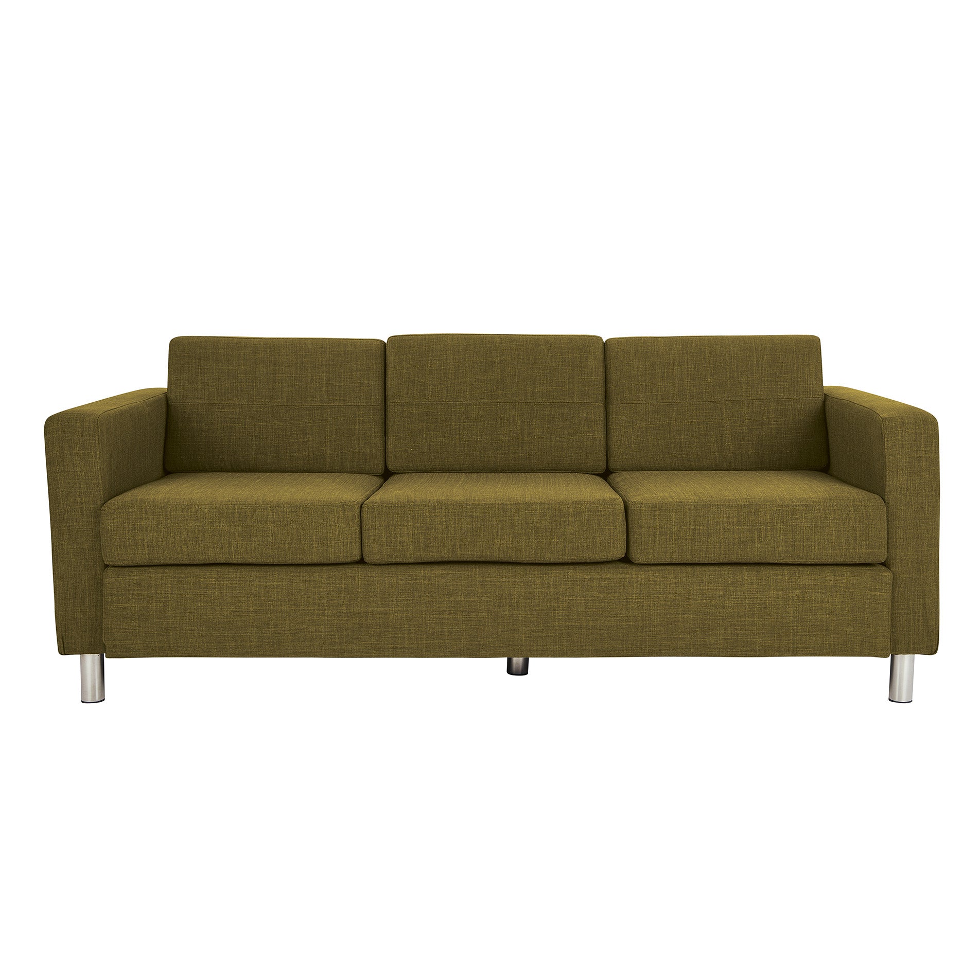 PAC53-F - Pacific Fabric Sofa with Chrome Finish Legs by Office Star