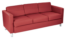 Load image into Gallery viewer, PAC53-D - Pacific Dillon Antimicrobial Sofa with Chrome Finish Legs by Office Star

